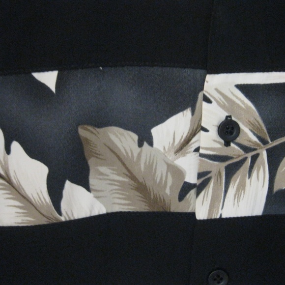 Danelli Men's Tropical Print Shirt Black XL - Picture 3 of 5
